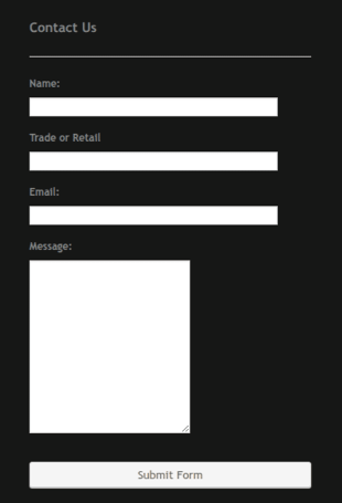 Simple Dark Themed Contact Form Template