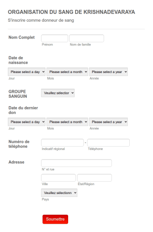 S'inscrire Comme Donneur De Sang
