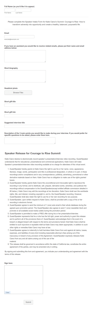 Summit Speaker Template
