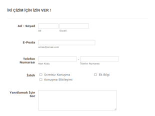 Sunum İçin Resim Slaytları Form Şablonu