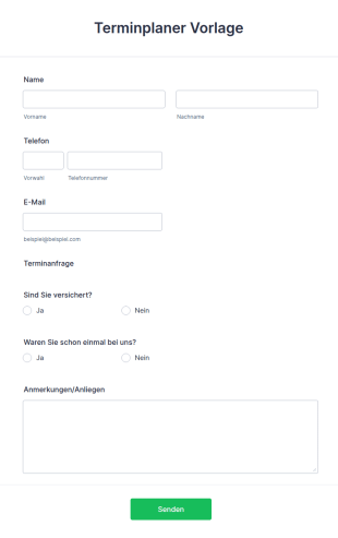 Vorlage Für Terminplaner 