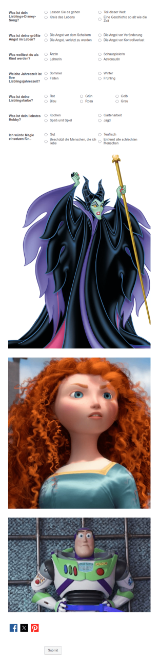 Welcher Disney Charakter Bist Du?