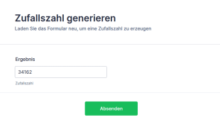 Zufallszahl Generieren