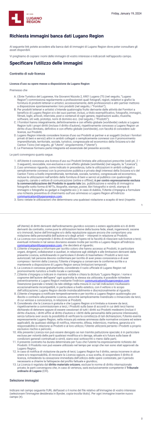 allegato richiesta immagini Template PDF