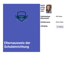 Ausweisvorlage für Eltern - PDF-Vorlagen