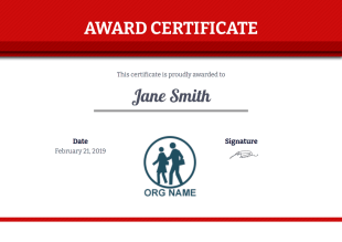 Award Certificate Template - PDF Templates