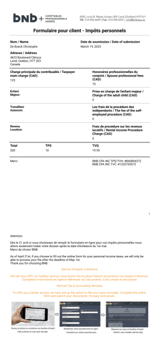 bnb cpa Modèle PDF