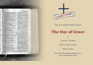 Church Invitation PDF Template