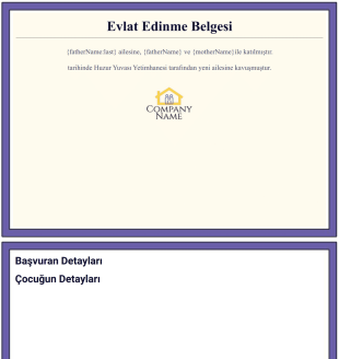 Evlat Edinme Belgesi Şablonu - PDF Şablonları