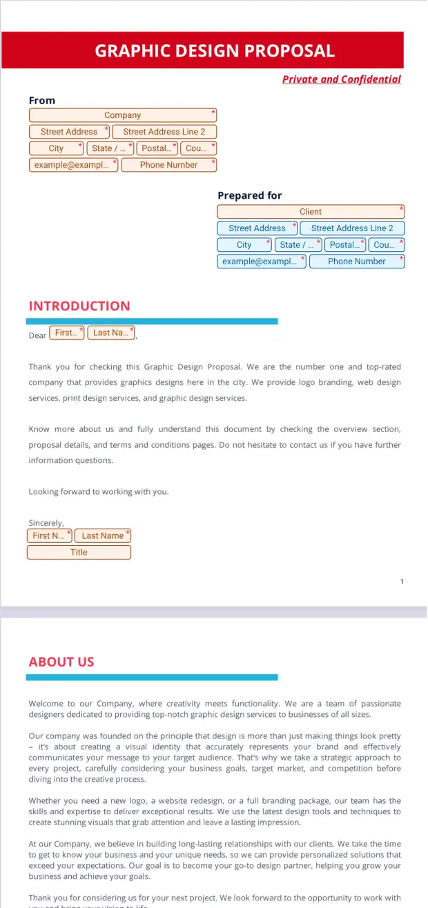 Graphic Design Proposal
