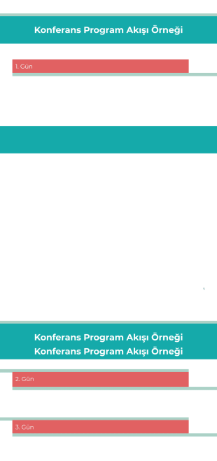 Konferans Program Akışı Örneği PDF Şablonu
