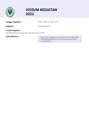 Laporan visum kegiatan PNS Template PDF