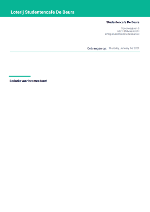 Lot De Beurs PDF Sjabloon