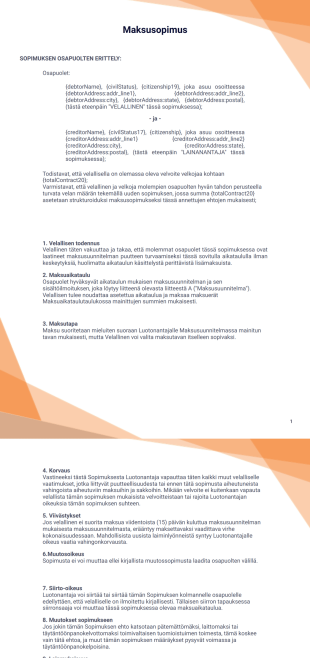 Maksusopimuspohja - PDF-pohjat