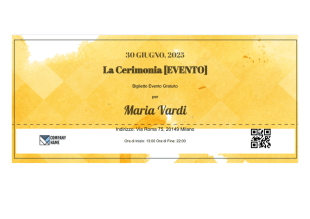 Modello di Biglietto per Evento Gratuito - Modelli di PDF