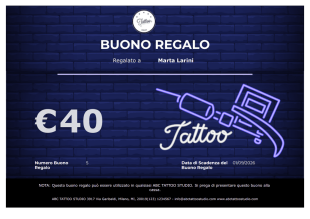 Modello di Buono Regalo per Tatuaggio - Modelli di PDF