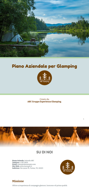 Modello di Piano Aziendale per Glamping - Modelli di PDF