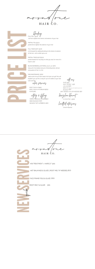 Price List PDF Template