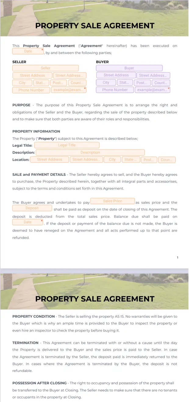 Property Sale Agreement