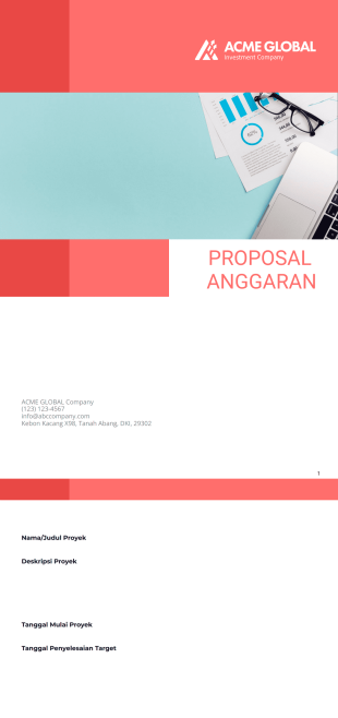 Proposal Anggaran Template PDF