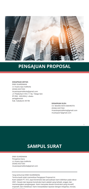 Proposal Investasi Template PDF