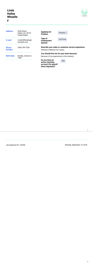 Simple Resume Template - PDF Templates