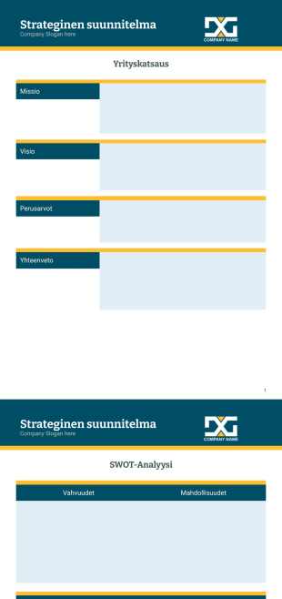 Strategiasuunnitelma-pohja - PDF-pohjat