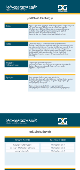 სტრატეგიული გეგმის ფორმა PDF შაბლონი