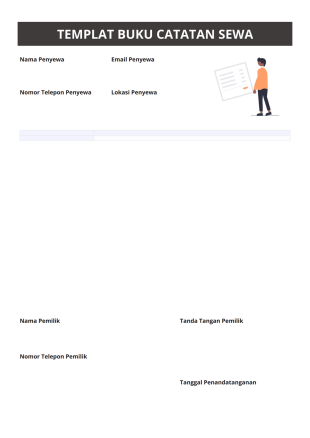 Templat Buku Catatan Sewa Template PDF