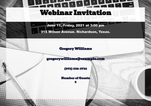 Webinar Invitation Template - PDF Templates