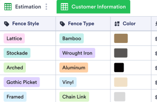 Fence Estimate Template Spreadsheet Template