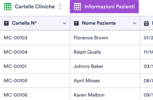 Modello di Cartella Clinica Modello di foglio di calcolo