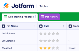 Pet Training Log Spreadsheet Template
