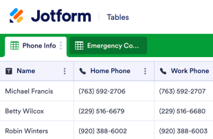 Phone List Template Spreadsheet Template