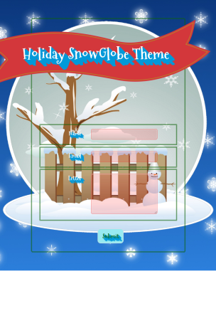 Holiday SnowGlobe - Theme Poster