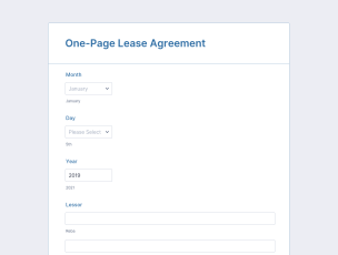Lease Agreement - Theme Poster