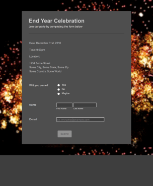 Party Fireworks - Theme Poster