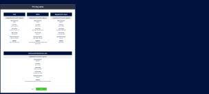 Pricing table - Theme Poster