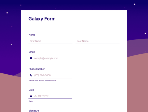 Purple Galaxy - Theme Poster