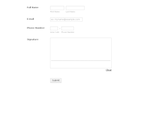Sample Form With Signature - Theme Poster