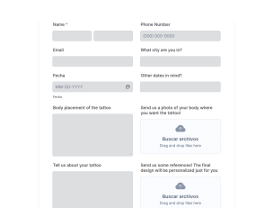 Website form - Theme Poster