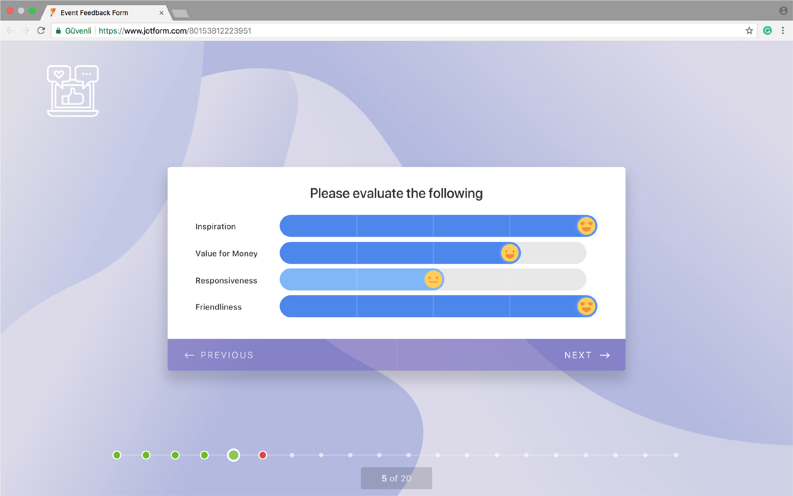 emoji slider