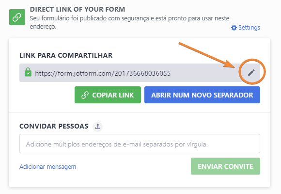 Como criar uma URL personalizada para um formulário Image-2