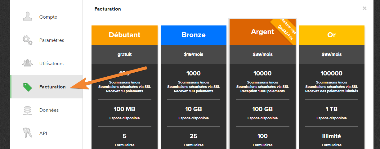 Comment trouver vos factures dans votre compte Jotform Image-2