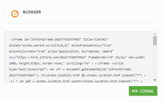 Como adicionar um formulário ao Blogger Image-2