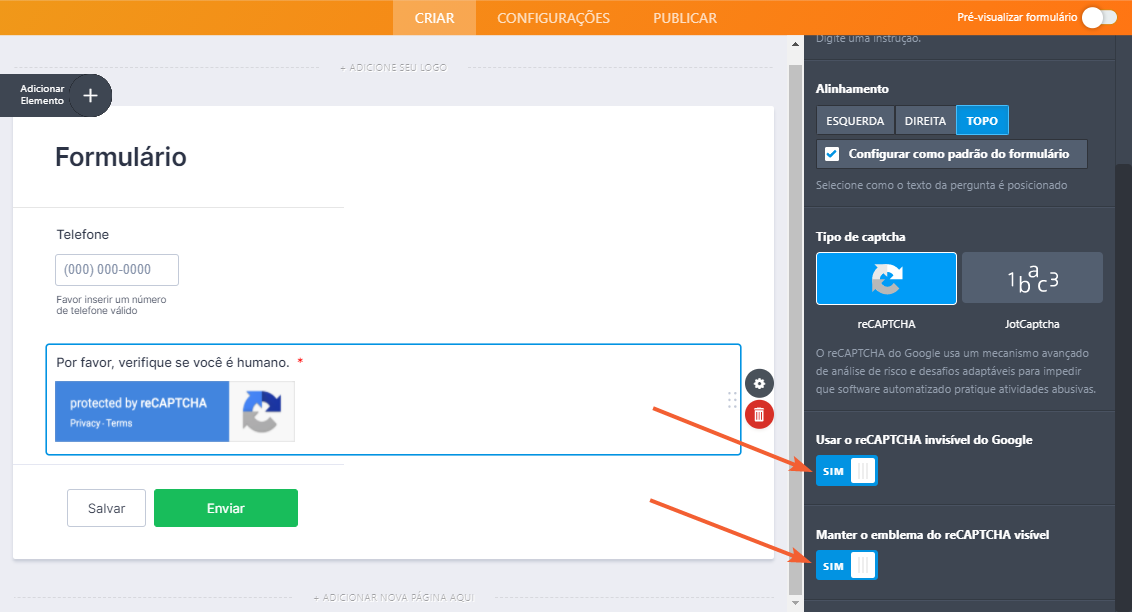 Como Incluir Verificação Captcha no seu Formulário Image-3