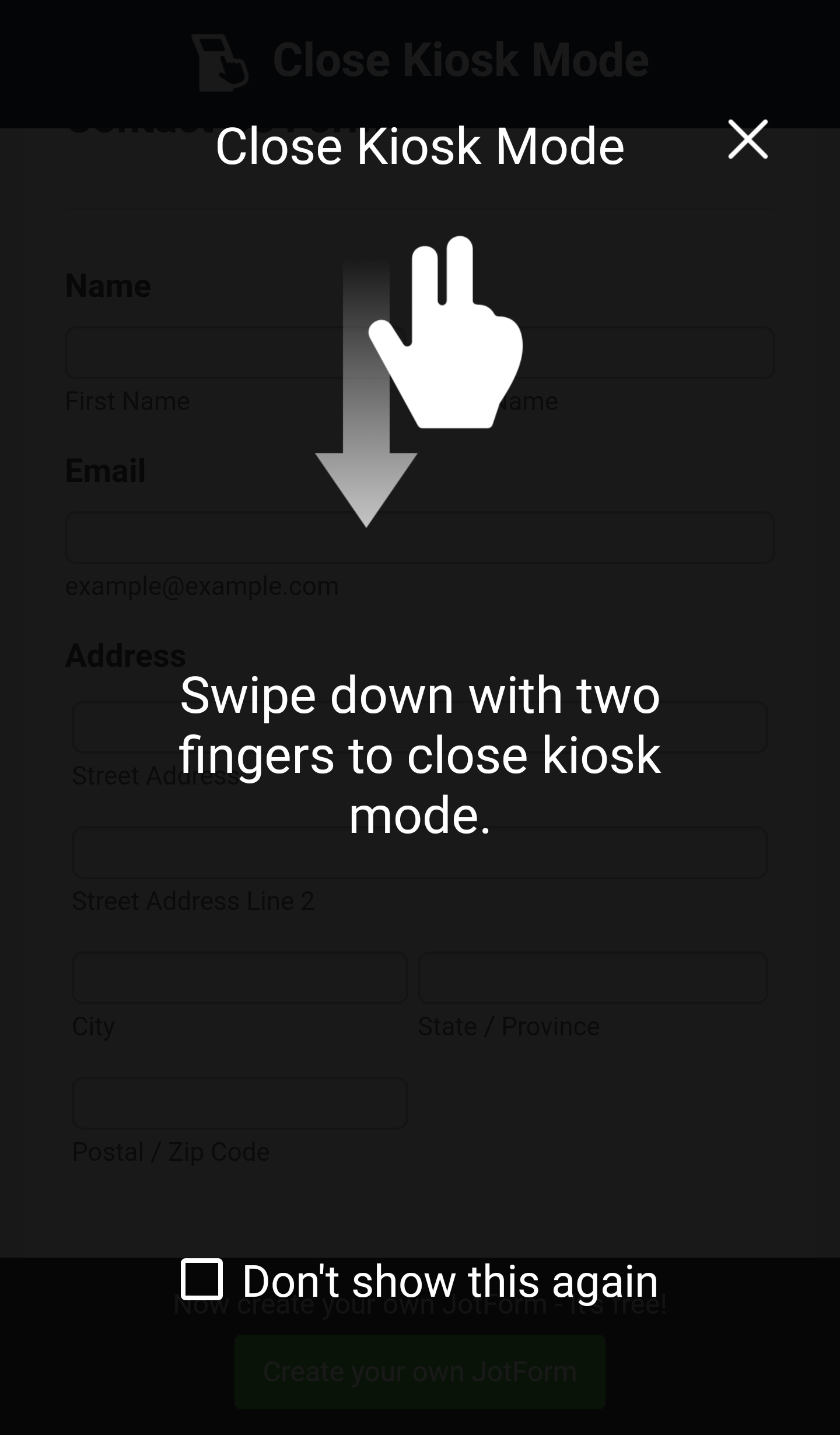 Come Utilizzare la Modalità Kiosk su Jotform Mobile Forms Image-5