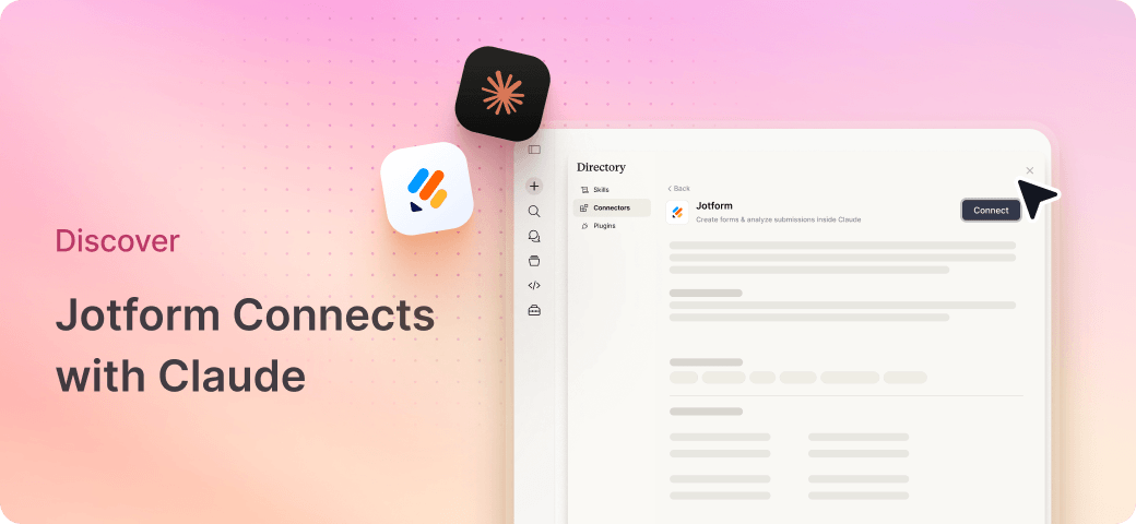 Jotform Connects with Claude