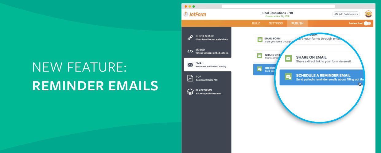 Use reminder emails to keep your New Year’s resolution