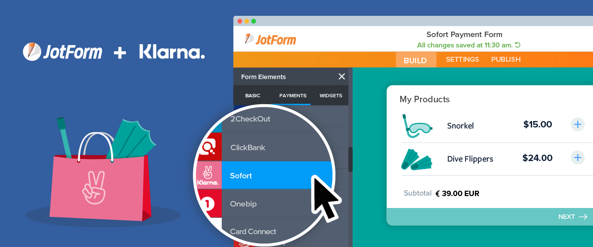 Integrate with Sofort to collect payments through Jotform
